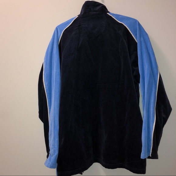 Corduroy Blue Striped Sporty Jacket - Picture 5 of 6